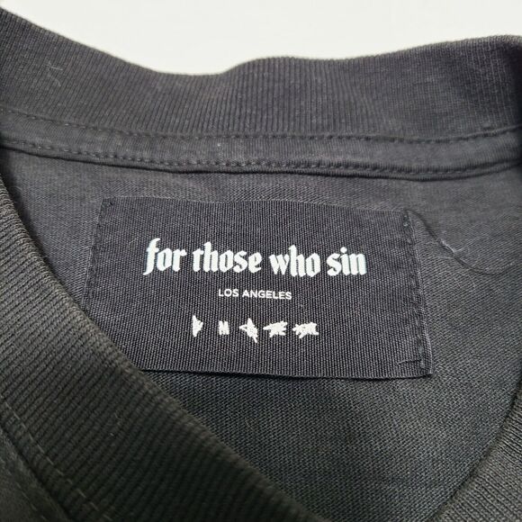 For Those Who Sin - Los Angeles Bike Week Skull FTWS Black Men’s Size Medium - Picture 7 of 9